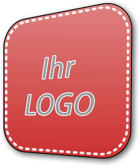 Firmenaufkleber mit Logo